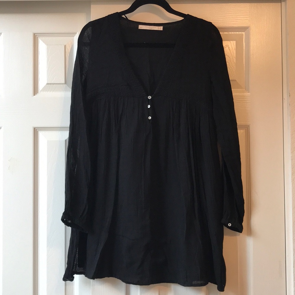 ZARA Black Babydoll Dress